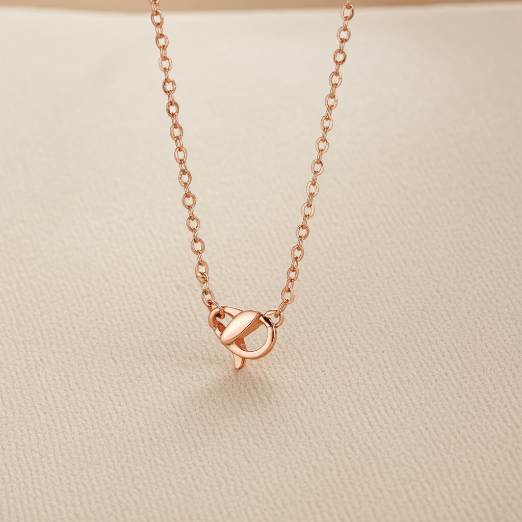 Rose Gold Flower Pendant |Olyvra