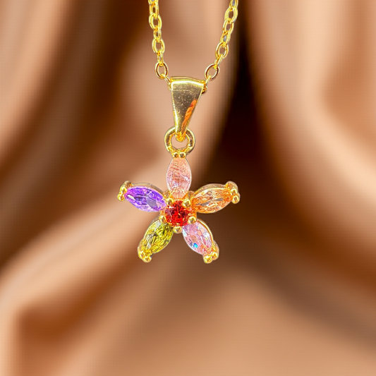 Colorful Flower shape  Pendant