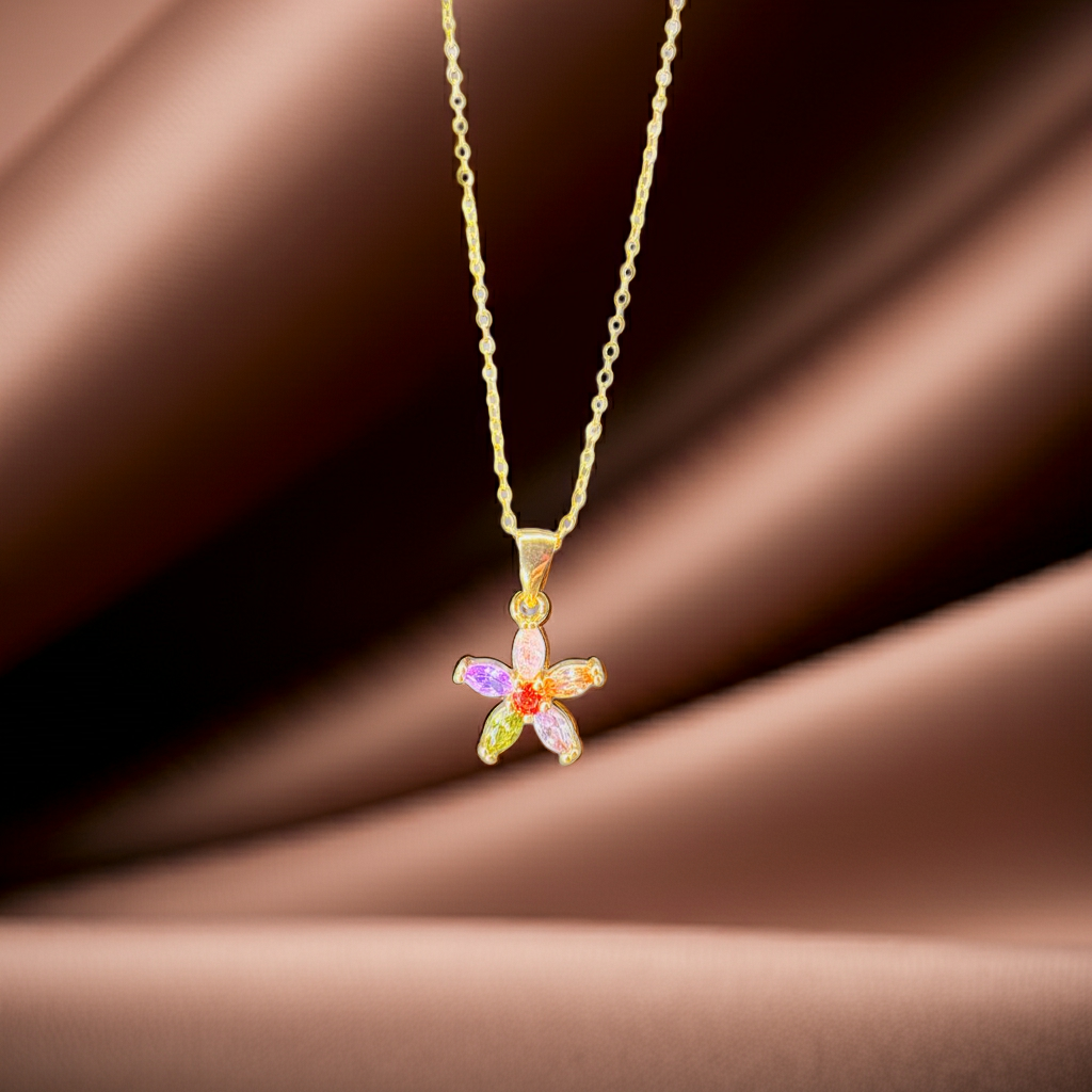 Colorful Flower shape  Pendant