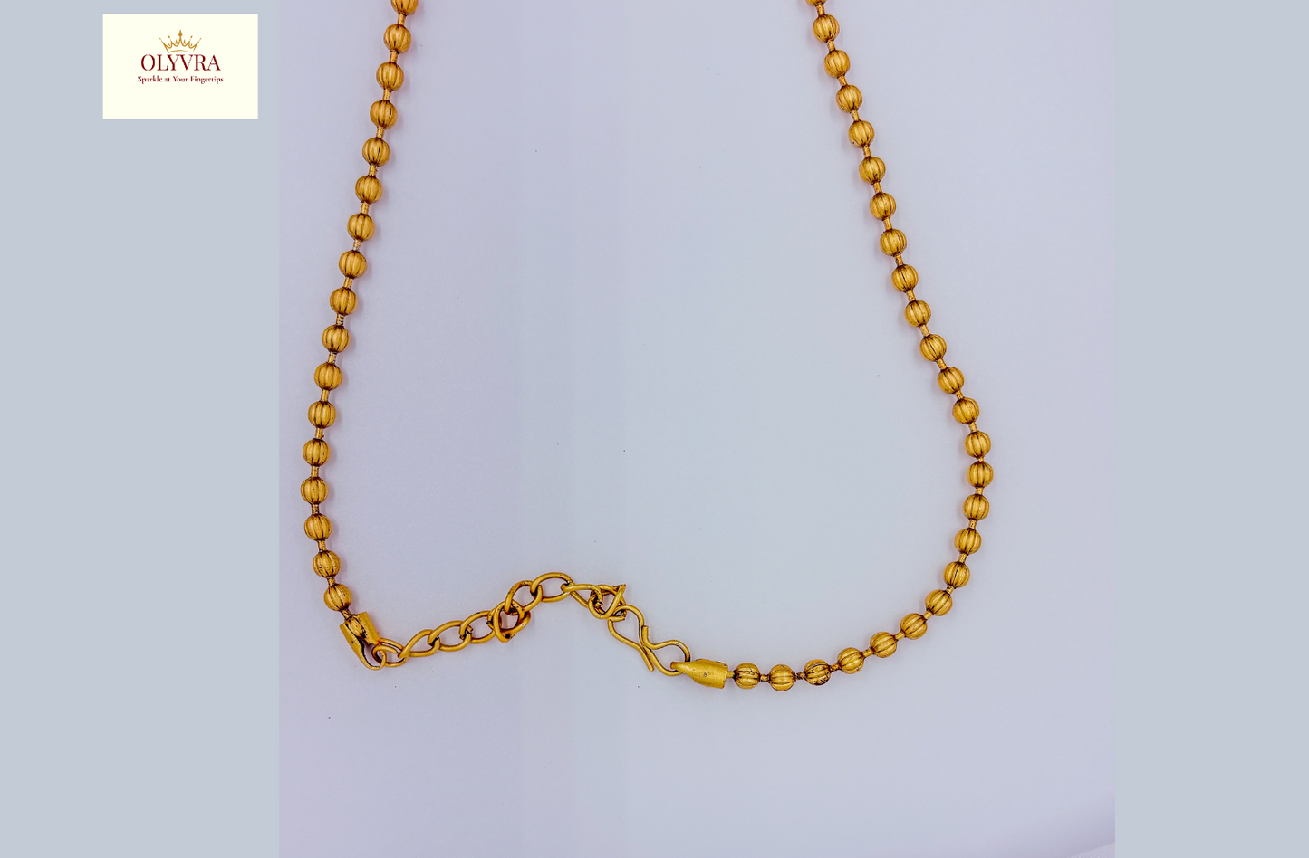 Gold-Toned Necklace & Earrings Set with Green Stones