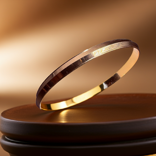 Elegant Men’s Gold-Plated Kada