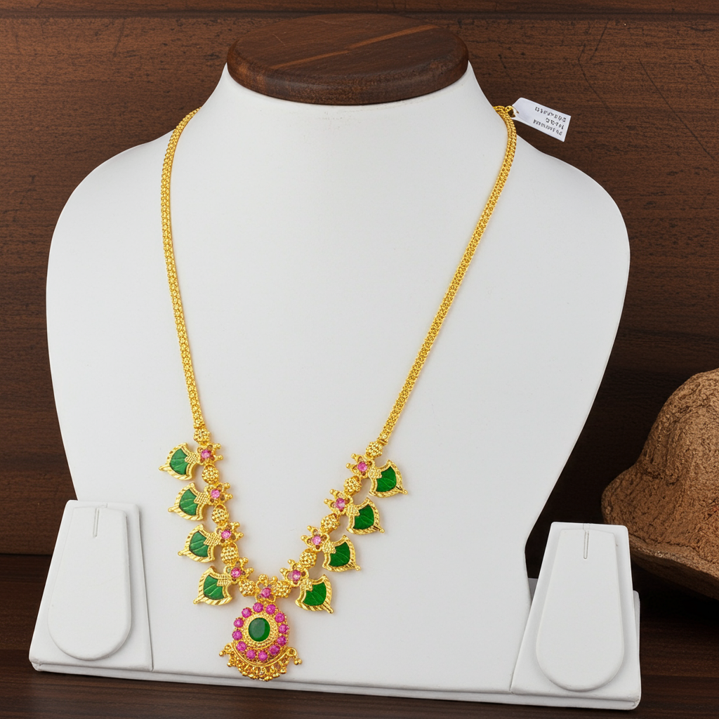 Palakkamala Gold-Plated Necklace 4*4