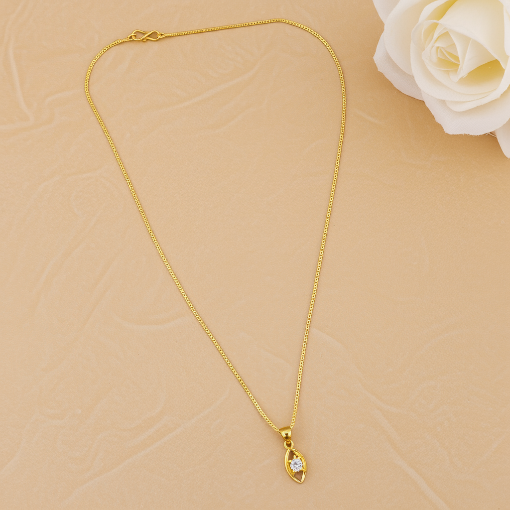 Golden Tear Dainty Pendant