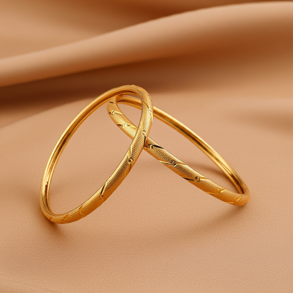 Gold Plated Bangle Set (Set of 4)